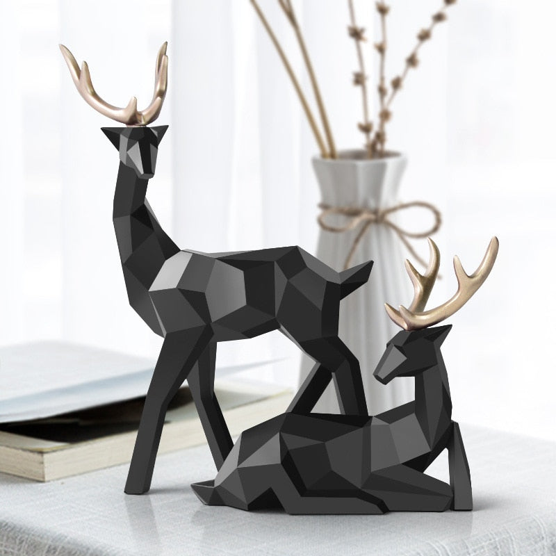 Stornfield | Abstract Deer Figures Pair