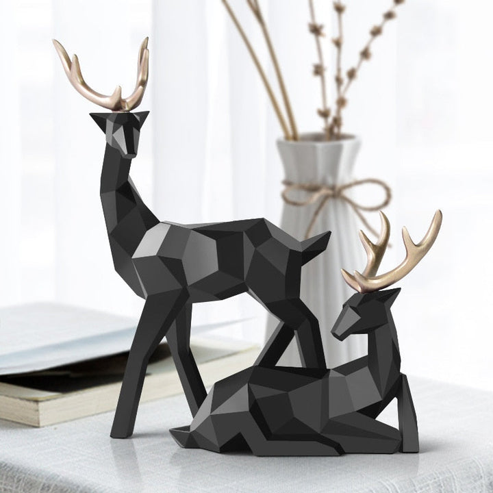 Stornfield | Abstract Deer Figures Pair