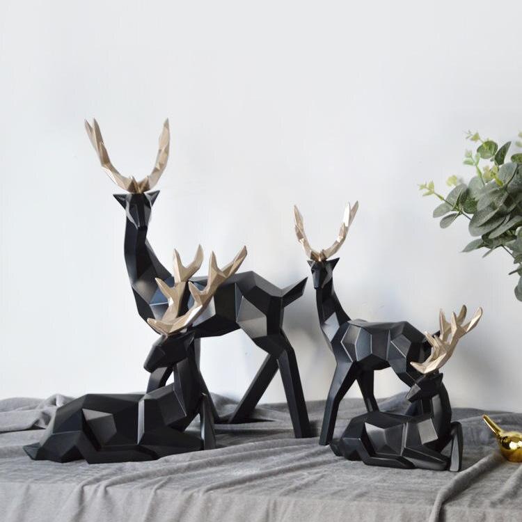 Stornfield | Abstract Deer Figures Pair