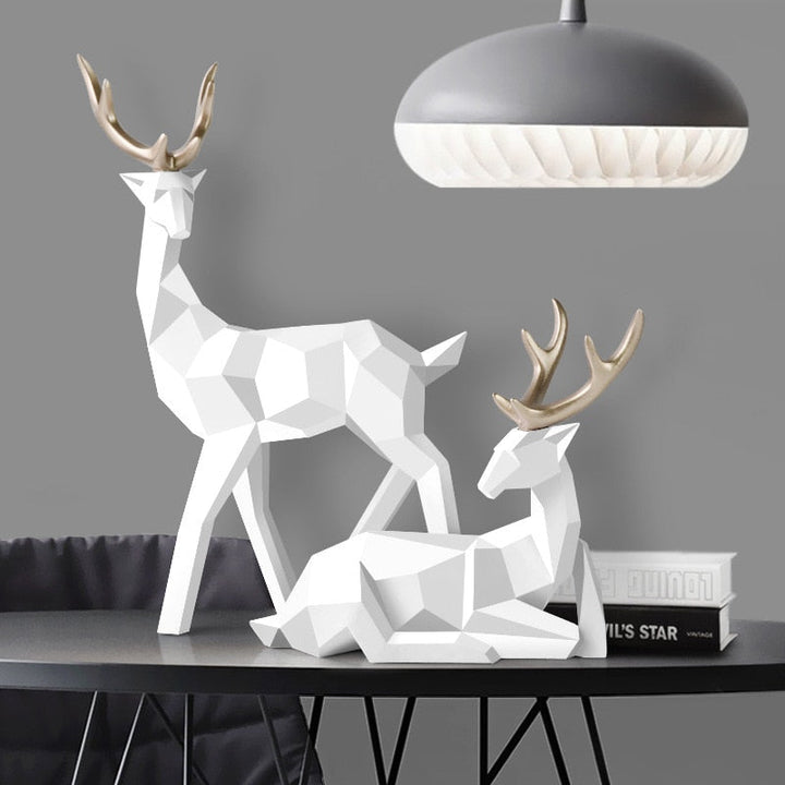 Stornfield | Abstract Deer Figures Pair