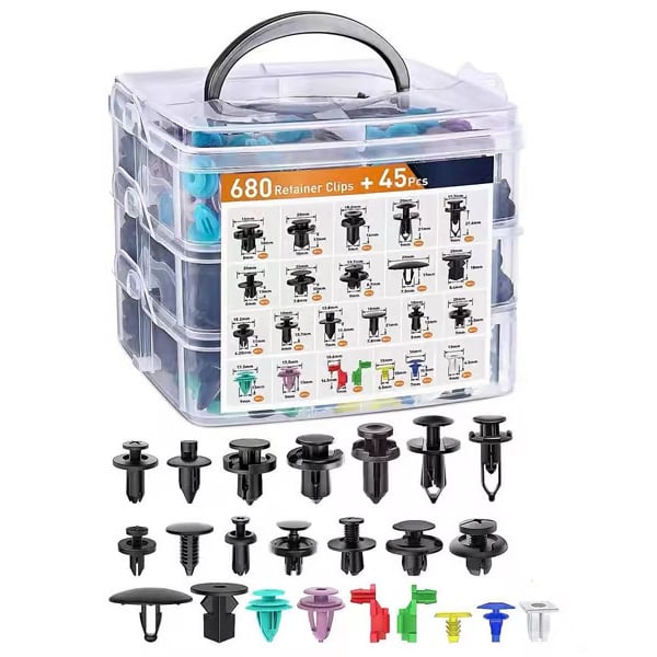 Car Fastening Clips Set 680 Pieces | Stornfield