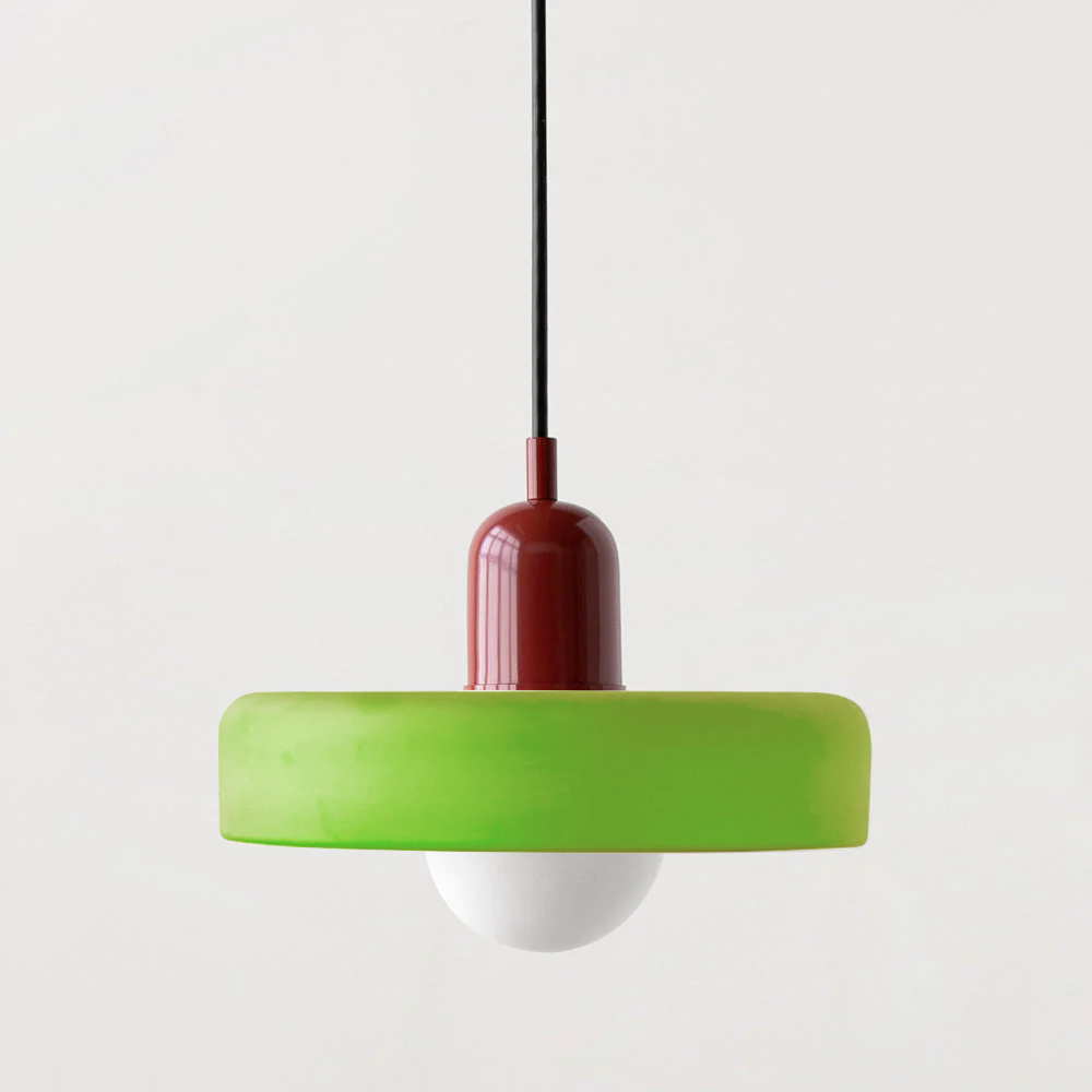 Stornfield | Stained Glass Pendant Light | Elegant Bauhaus Style Hanging Lamp | Designer Lamp for Living Room and Dining Room