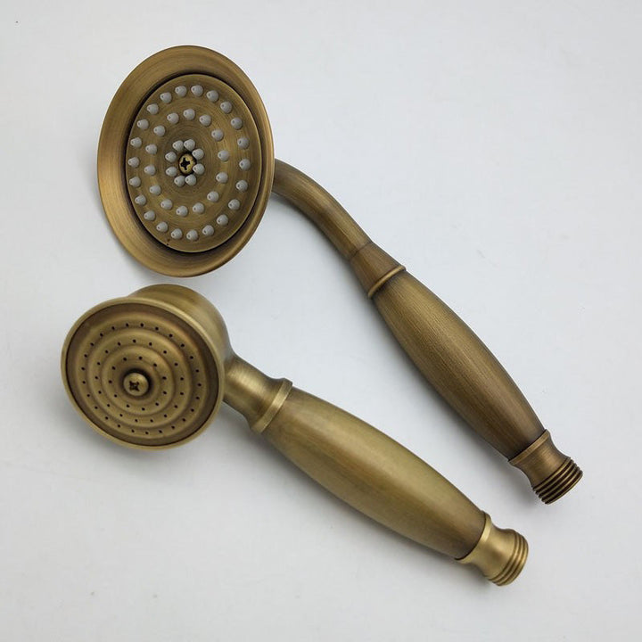 Stornfield | Traditional Handheld Shower Head with Hose Polished Brass Wall Mounted Shower Head