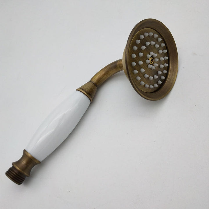 Stornfield | Traditional Handheld Shower Head with Hose Polished Brass Wall Mounted Shower Head
