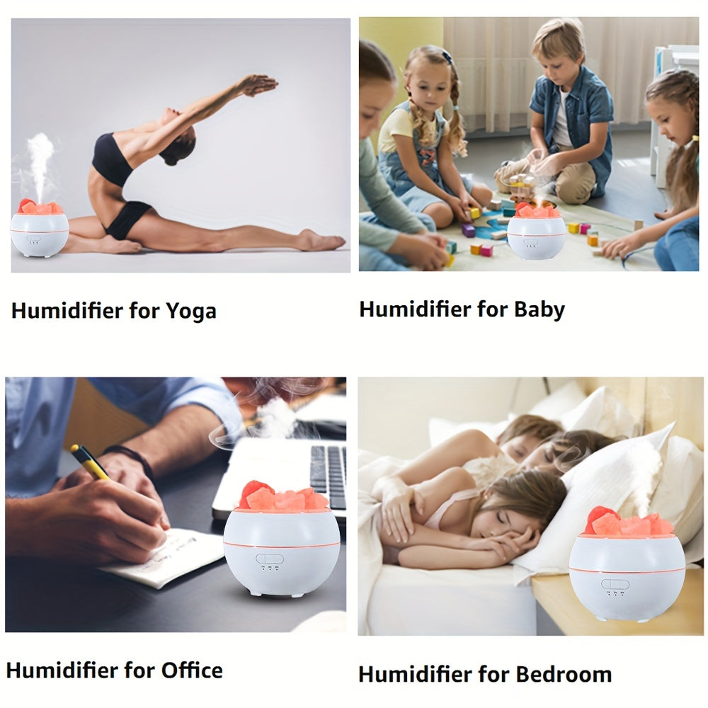 Stornfield | Salt Lamp Diffuser - 3-in-1 Essential Oil Diffuser, Himalayan Salt Lamps and Humidifier