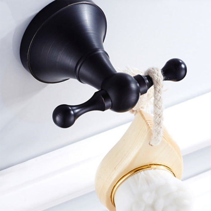 Stornfield | 4-Piece Metal Bathroom Set Traditional Style Black Bathroom Accessory Set