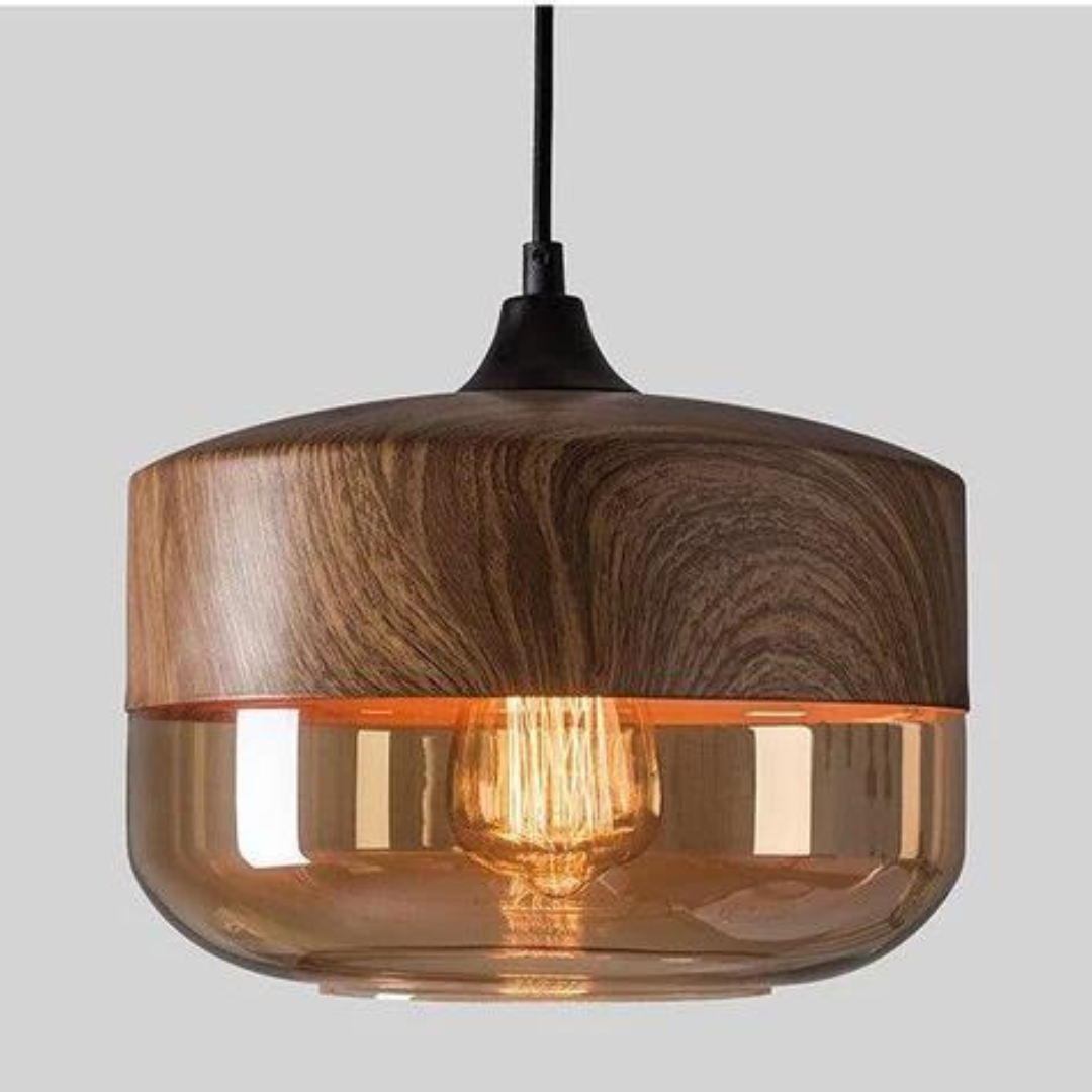 Stylish Scandinavian Wooden Ceiling Lamp - NordLuna | Stornfield