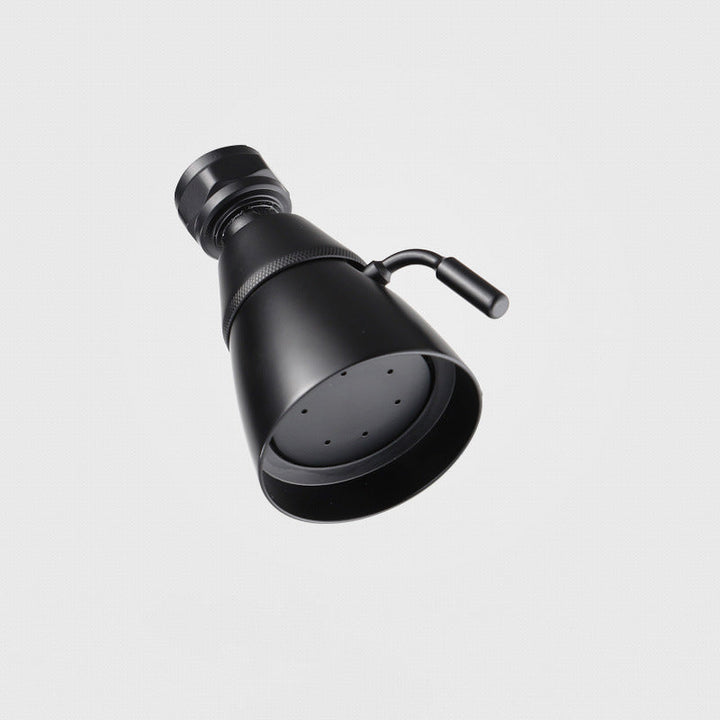 Stornfield | Round shower head made of stainless steel in silver wall-mounted shower head