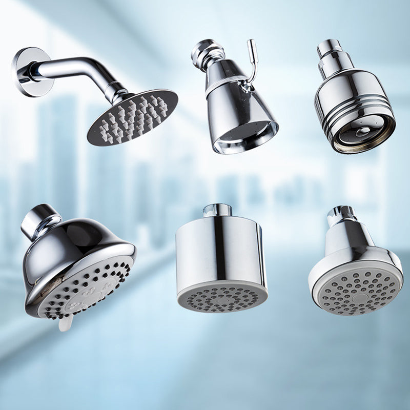 Stornfield | Round shower head made of stainless steel in silver wall-mounted shower head