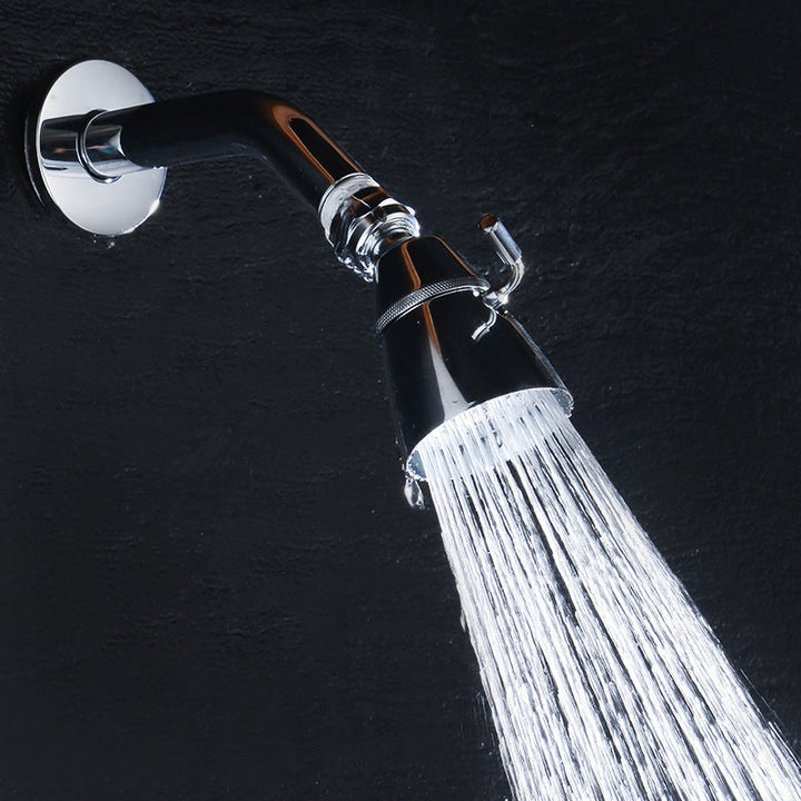 Stornfield | Round shower head made of stainless steel in silver wall-mounted shower head