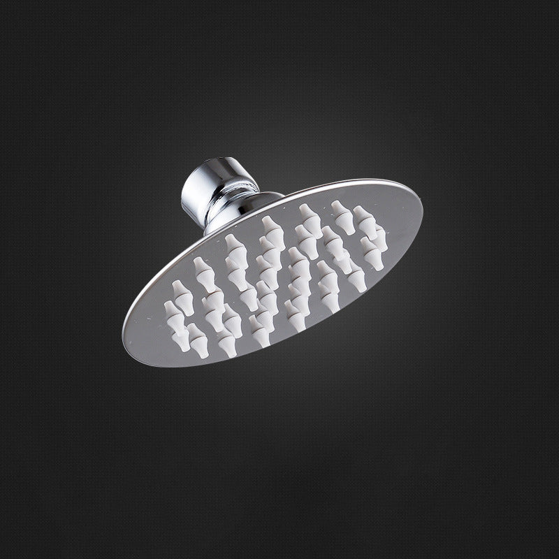 Stornfield | Round shower head made of stainless steel in silver wall-mounted shower head