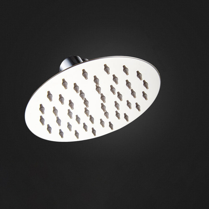 Stornfield | Round shower head made of stainless steel in silver wall-mounted shower head