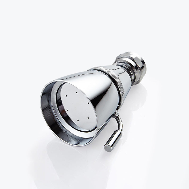 Stornfield | Round shower head made of stainless steel in silver wall-mounted shower head