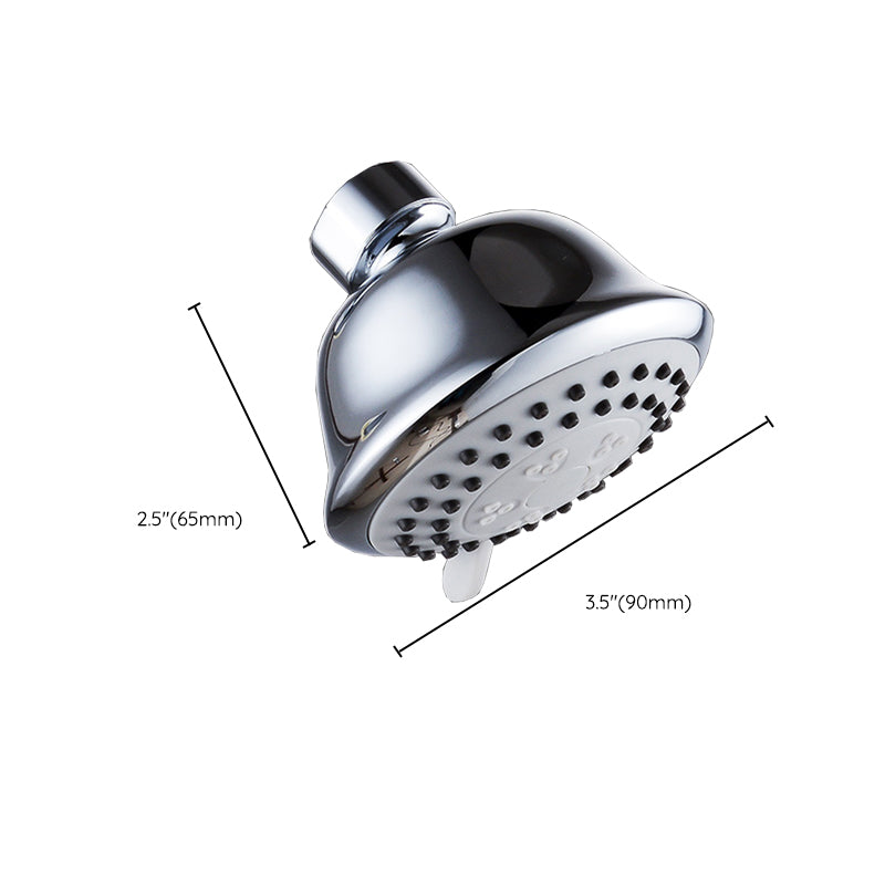 Stornfield | Round shower head made of stainless steel in silver wall-mounted shower head