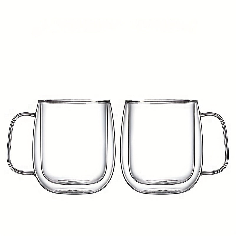 ThermoSip Double-Walled Glass Mug – Borosilicate Glass, Heat Resistant & Elegant | Stornfield