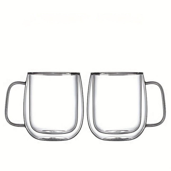 ThermoSip Double-Walled Glass Mug – Borosilicate Glass, Heat Resistant & Elegant | Stornfield