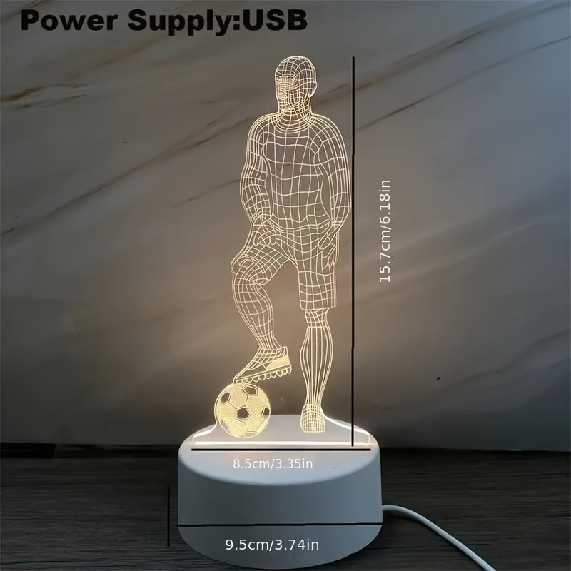 Stornfield | 3D Football Player Lamp – For a sporty atmosphere