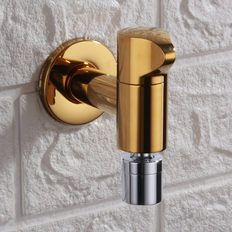 Stornfield | Contemporary Wall Mounted Bathroom Faucet with Knob Handle, Solid Brass, Round Spout