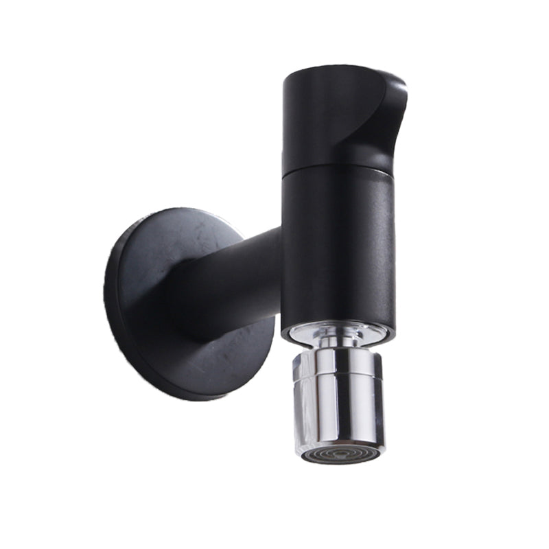 Stornfield | Contemporary Wall Mounted Bathroom Faucet with Knob Handle, Solid Brass, Round Spout