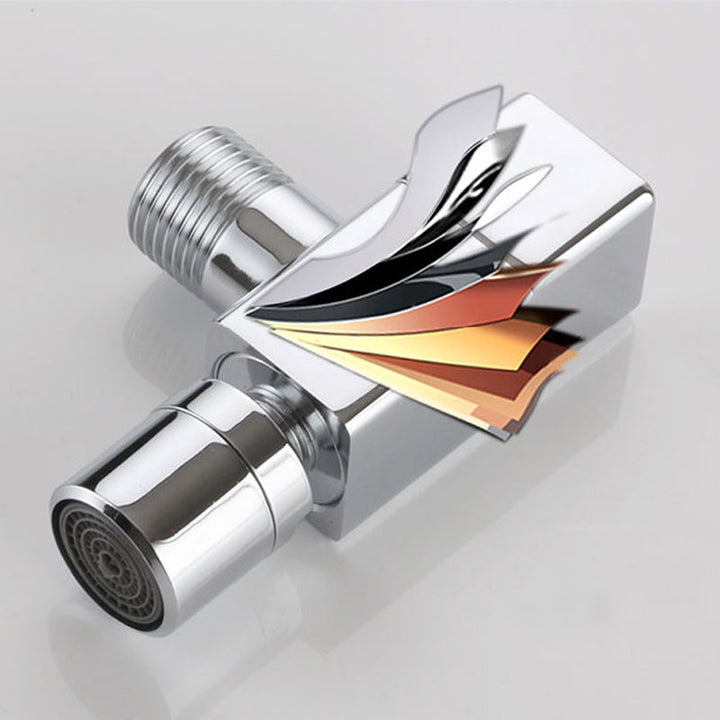 Stornfield | Contemporary Wall Mounted Bathroom Faucet with Knob Handle, Solid Brass, Round Spout