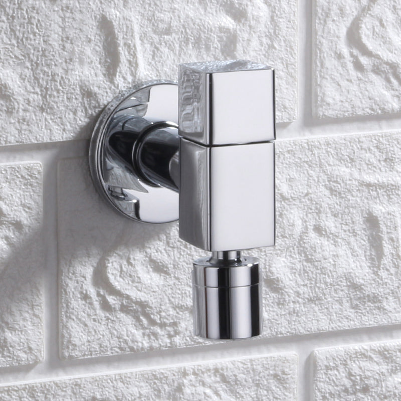 Stornfield | Contemporary Wall Mounted Bathroom Faucet with Knob Handle, Solid Brass, Round Spout