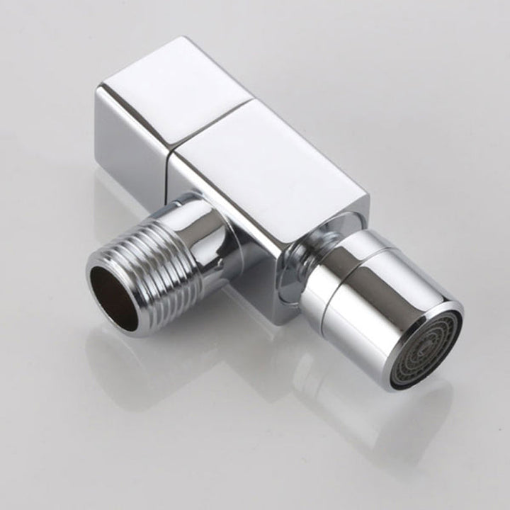Stornfield | Contemporary Wall Mounted Bathroom Faucet with Knob Handle, Solid Brass, Round Spout