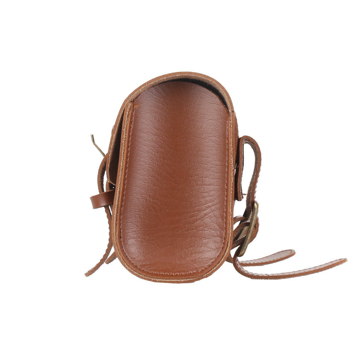 Vintage Leather Tool Roll Bike Handlebar Bag Stornfield