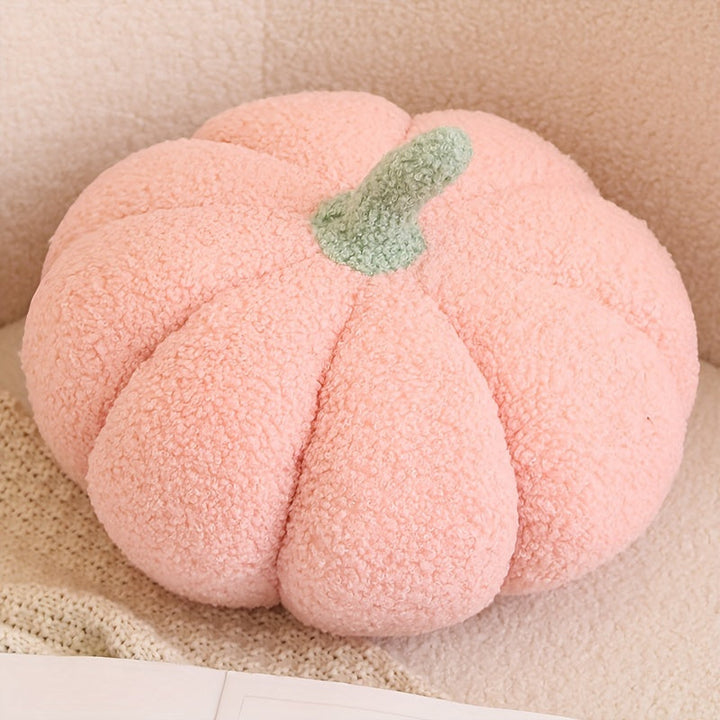 Soft Plush Pumpkin Cushion - Decorative Video Game Plush Toy for Children 0-3 Years, Perfect for Halloween | Stornfield