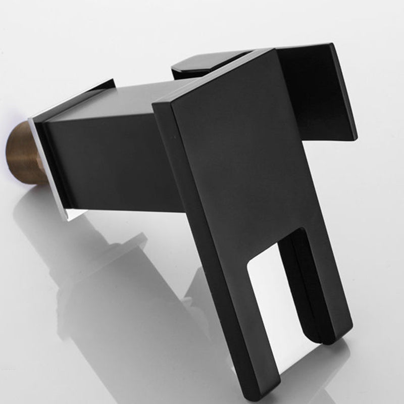 Stornfield | Modern Sink Faucet with Brass Lever Handles LED Waterfall Basin Mixer