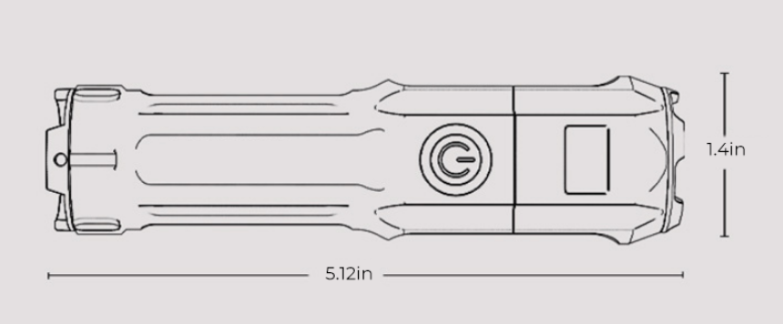 Powerful LED flashlight | Stornfield