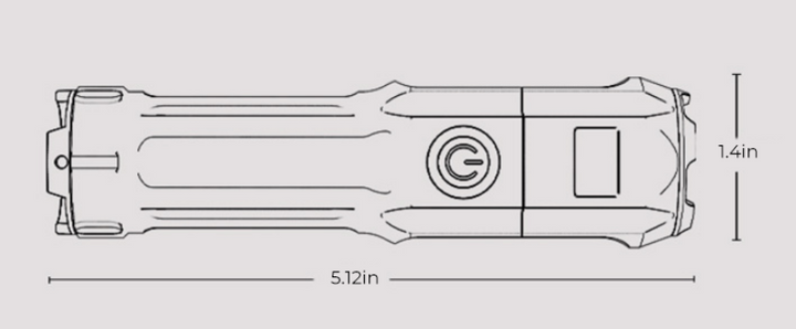 Powerful LED flashlight | Stornfield