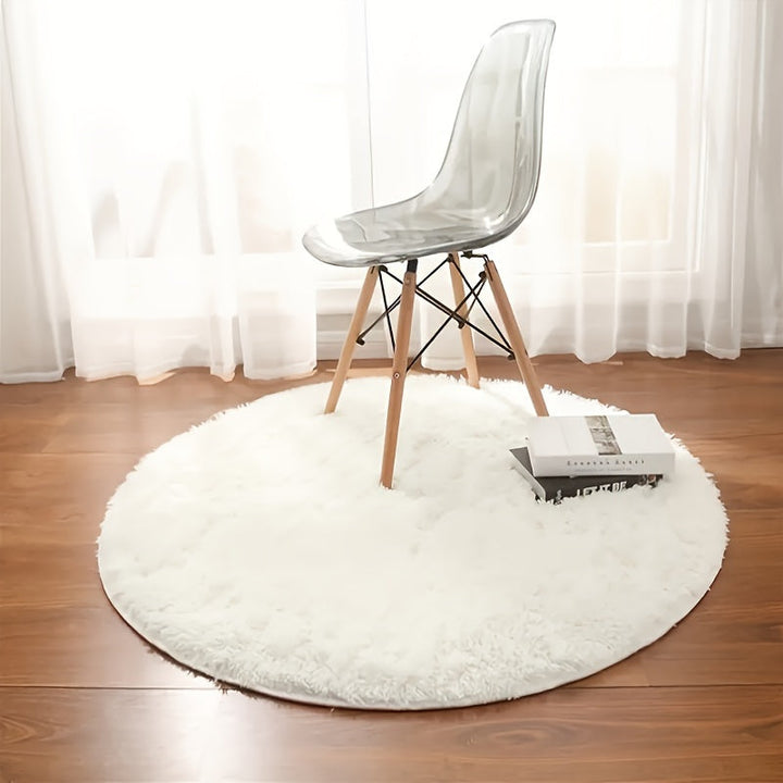 Cozy round plush rug – Ultra-soft rug for living room & bedroom | Stornfield