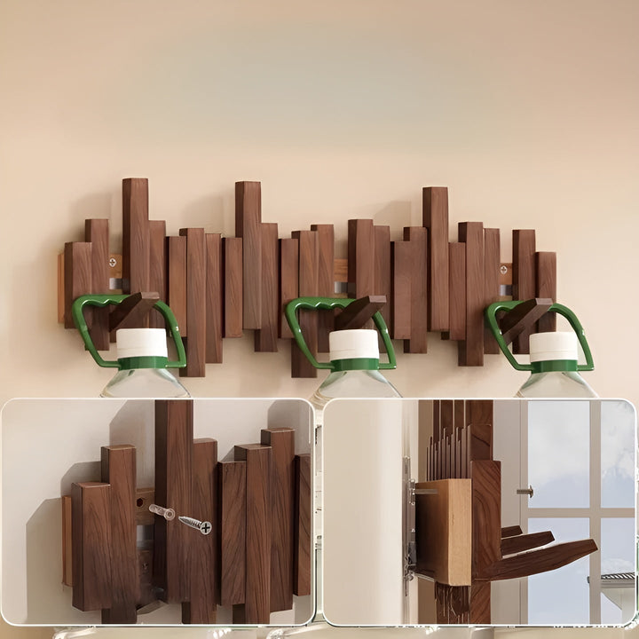Stylish wooden wardrobe – FlexiStornfielde magnetic hooks for more organization | Ideal for bedroom | Stornfield