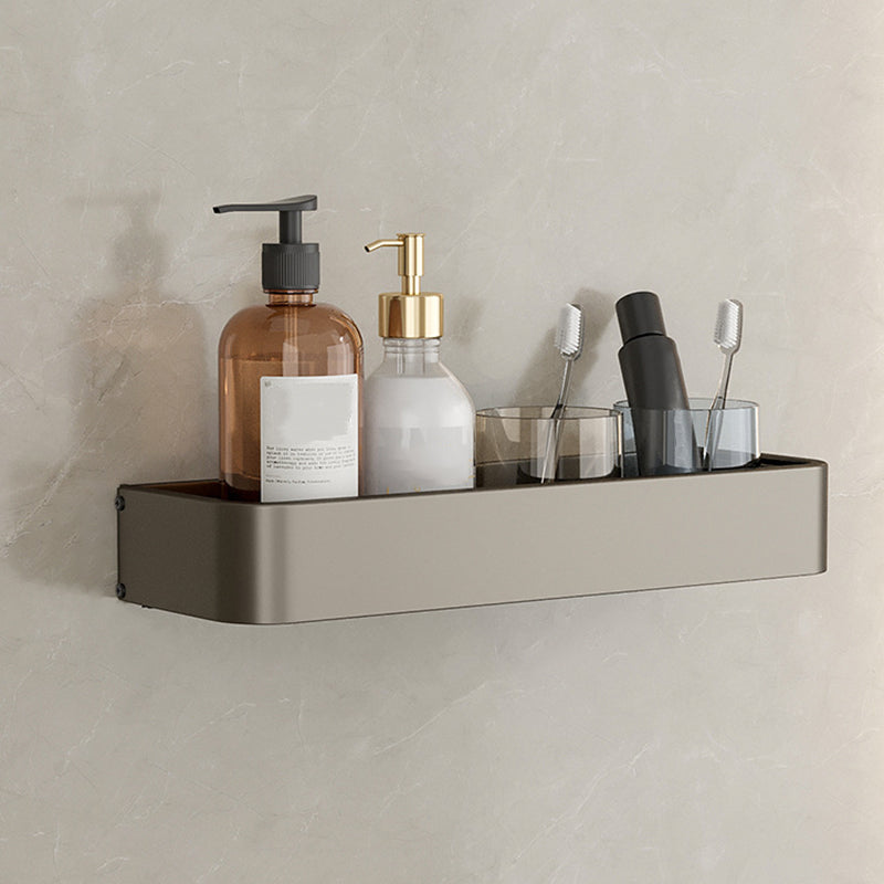 Stornfield | Contemporary Aluminum Bathroom Accessory Set Gray Bath Shelf