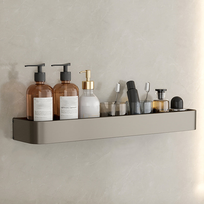 Stornfield | Contemporary Aluminum Bathroom Accessory Set Gray Bath Shelf