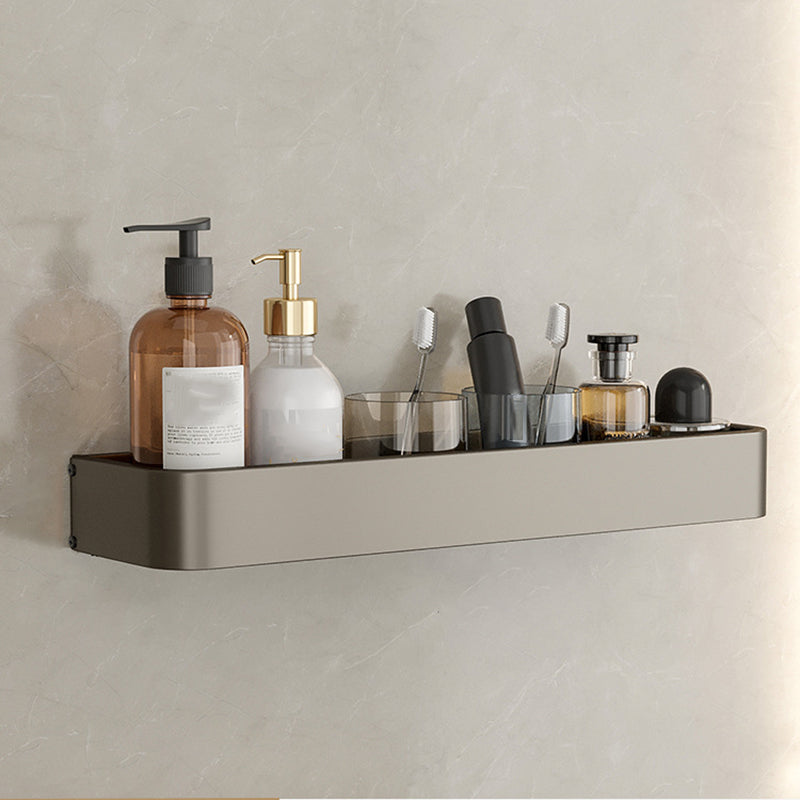 Stornfield | Contemporary Aluminum Bathroom Accessory Set Gray Bath Shelf