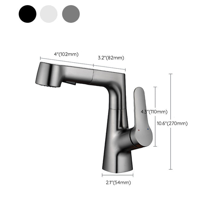 Stornfield | Extendable Vessel Water Tap Modern Sink Faucet with a Lever Handle