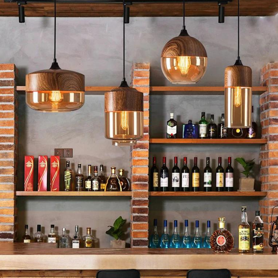 Stylish Scandinavian Wooden Ceiling Lamp - NordLuna | Stornfield