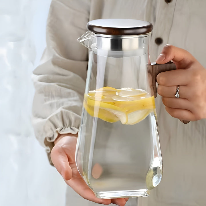 Glass Jug with Large Capacity – Heat Resistant and DuraStornfielde | Perfect for Water and Juice | Stornfield