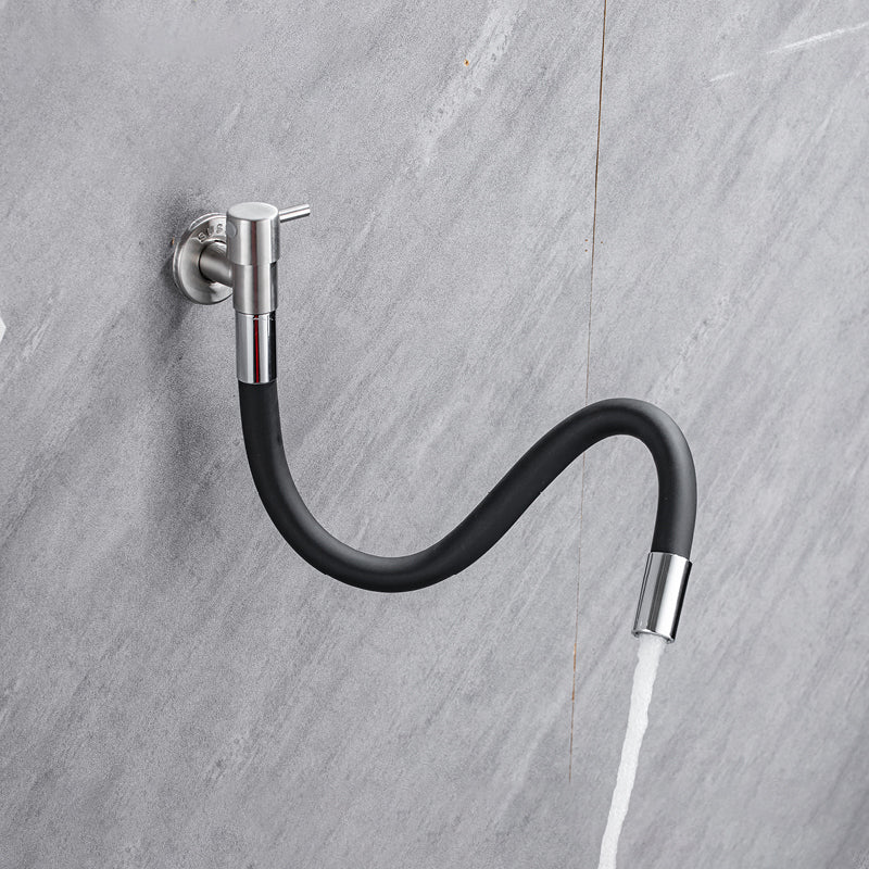 Stornfield | Contemporary Wall Mounted Bathroom Faucet with Stainless Steel Lever Handles