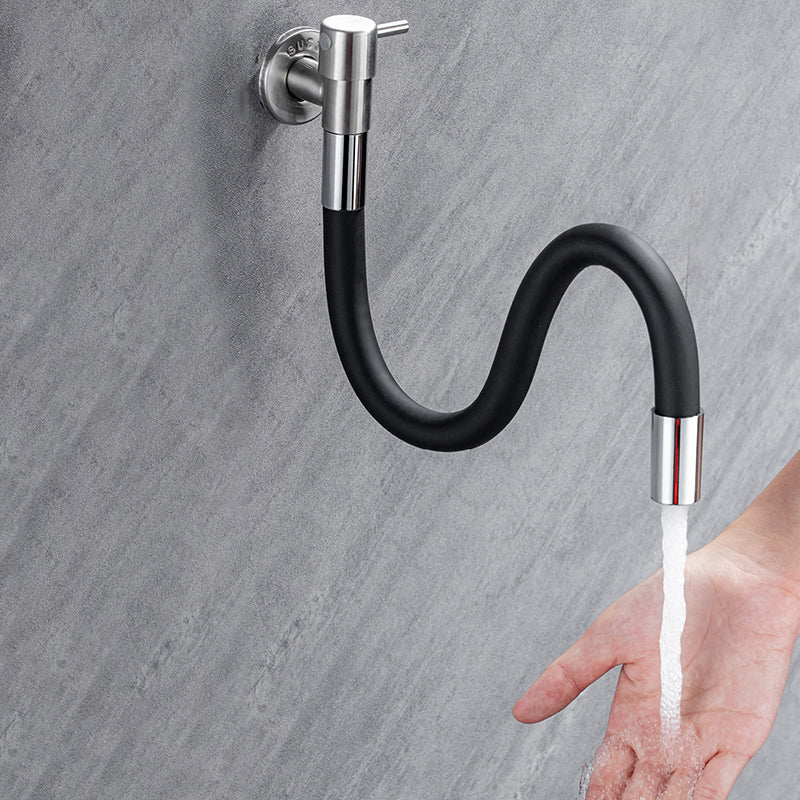 Stornfield | Contemporary Wall Mounted Bathroom Faucet with Stainless Steel Lever Handles