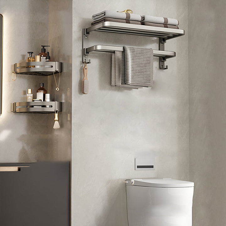 Stornfield | Modern Stainless Steel Bathroom Shelf Bathroom Accessories Set Towel Holder Bathroom Set