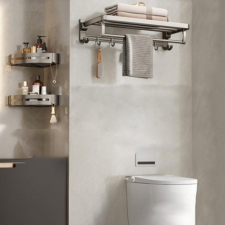 Stornfield | Modern Stainless Steel Bathroom Shelf Bathroom Accessories Set Towel Holder Bathroom Set