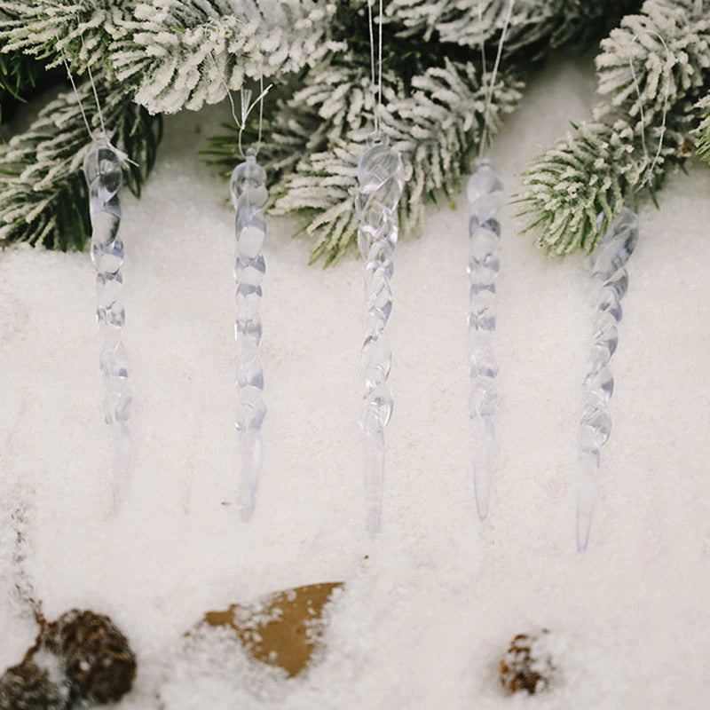 12Pcs Christmas Tree Decoration Artificial Icicles | Stornfield