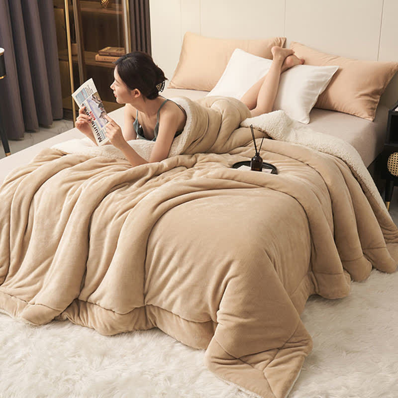 Stornfield | Couverture en velours épais double face en cube