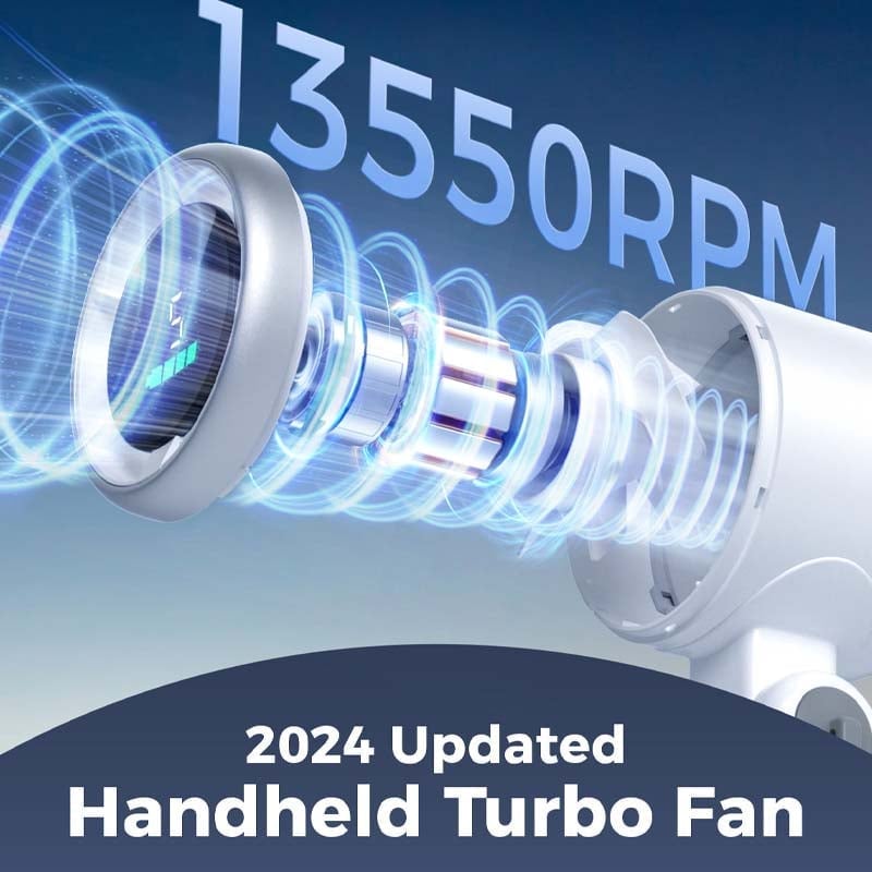 Rechargeable Handheld High Speed Fan | Stornfield