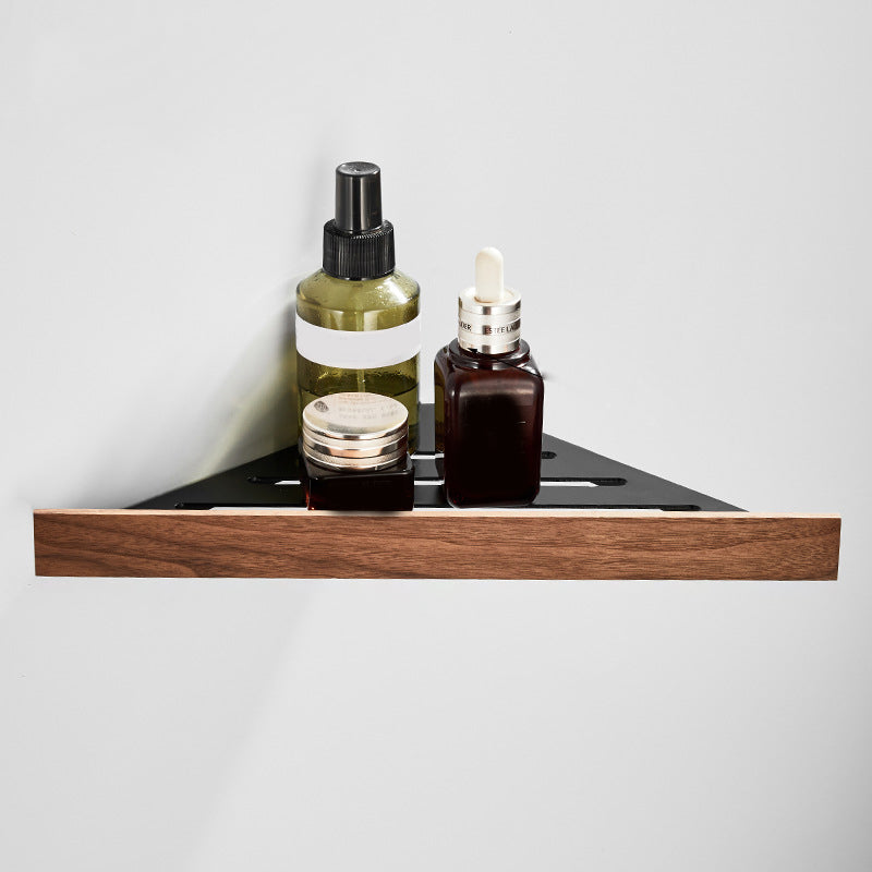 Stornfield | Wood and Aluminum Bath Accessory Set Black Bathroom Accessory Kit