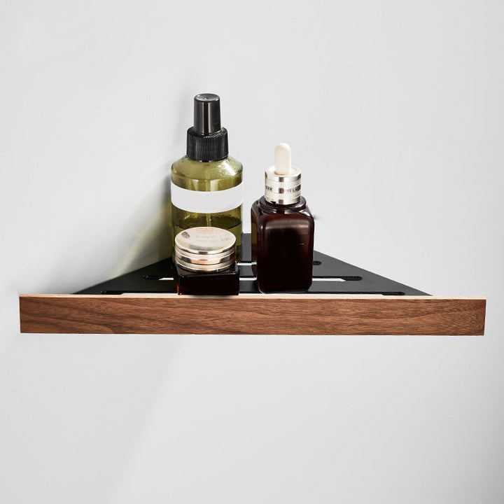 Stornfield | Wood and Aluminum Bath Accessory Set Black Bathroom Accessory Kit