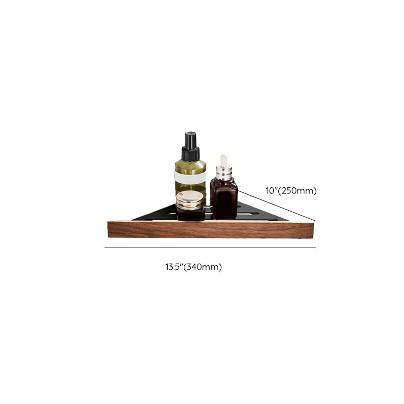 Stornfield | Wood and Aluminum Bath Accessory Set Black Bathroom Accessory Kit