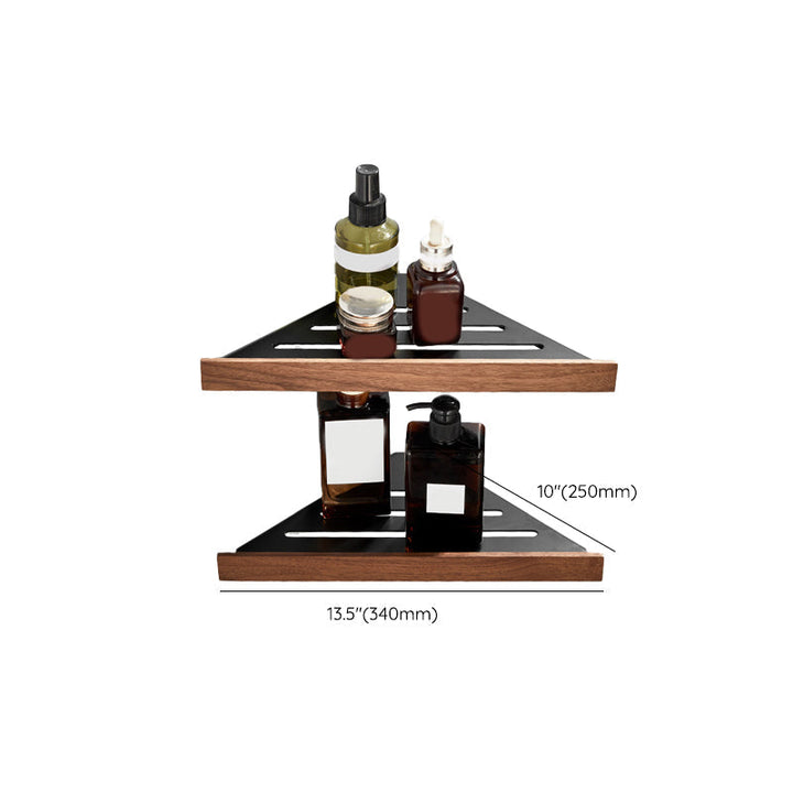 Stornfield | Wood and Aluminum Bath Accessory Set Black Bathroom Accessory Kit